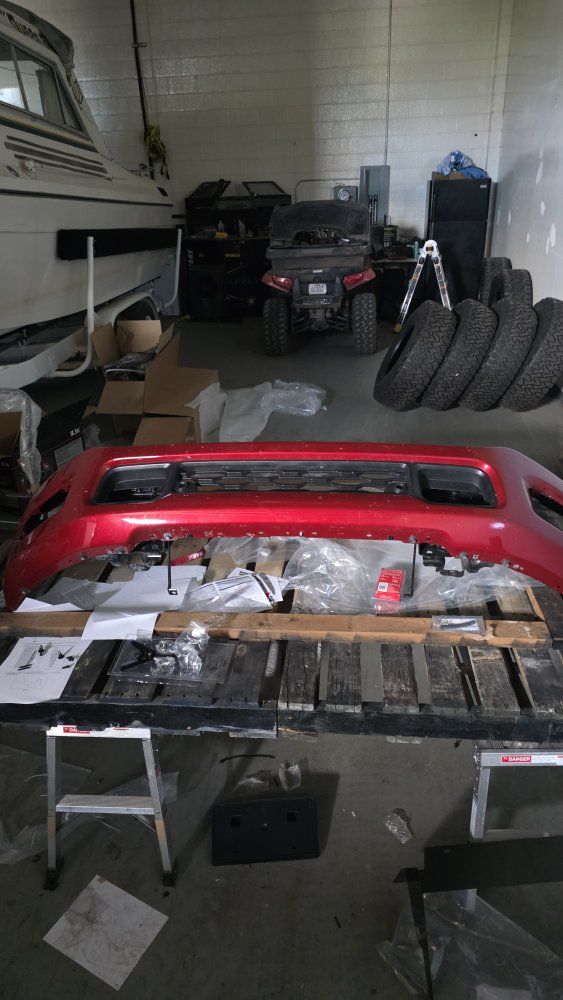 2026 Ram 3500 Front Bumper Molten Red Pearl Clear coat