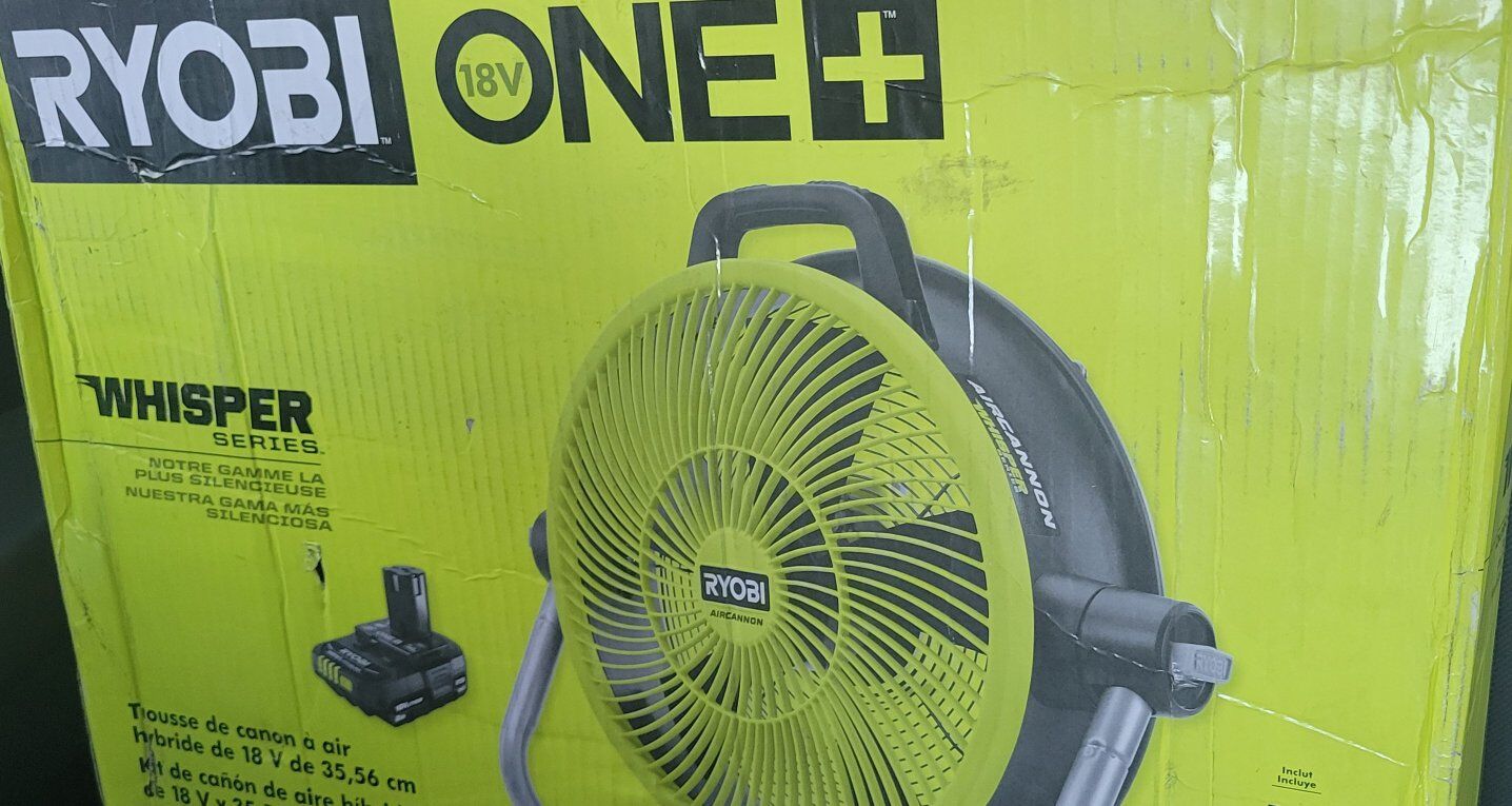 New ryobi one+ fan