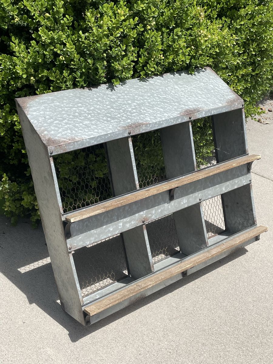 Galvanized Chicken Coop Wall Decor