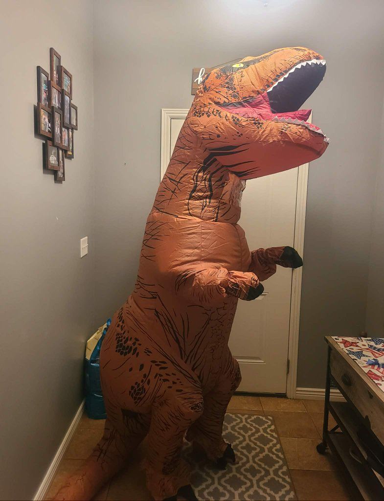 Like New adult Inflatable T-Rex costume