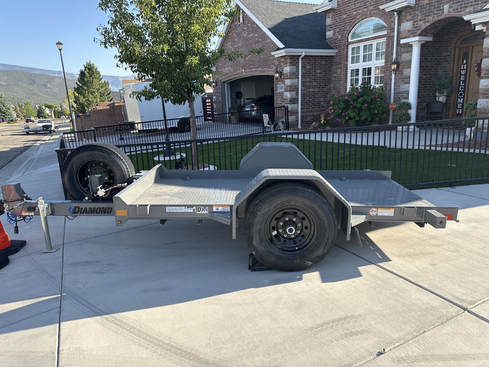 2025 Diamond C 5x10 Hydraulic Tilt Trailer - 7000 lb Capacity, Mini Excavator/Skid Steer