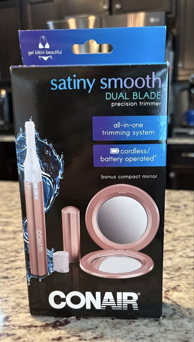 Conair Satiny Smooth Dual Blade Precision Trimmer, cordless/battery operated.