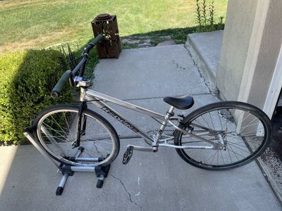 Redline 24” Cruiser BMX Bike - Polished Aluminum Silver