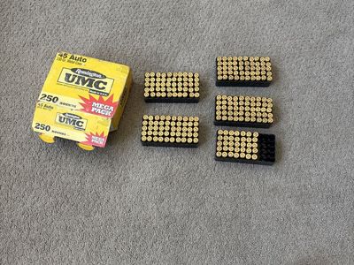 270 Rounds Remington UMC 45 Auto 230 Gr. Metal Case 250 Rounds Mega Pack