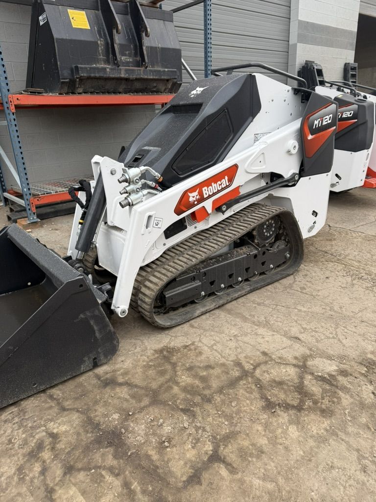 Bobcat MT120 Mini Track Skid Steer for Rent - Stand on Dingo, Large Bucket