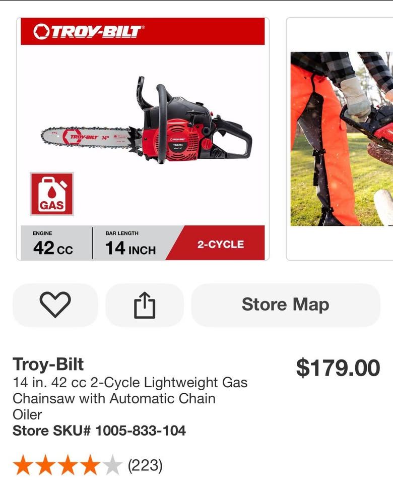 Troy-Bilt chainsaw
