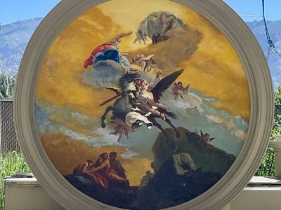 Unique Dome Oil Painting Replica of Tiepolo's “Perseus & Andromeda” by Jeff Petersen