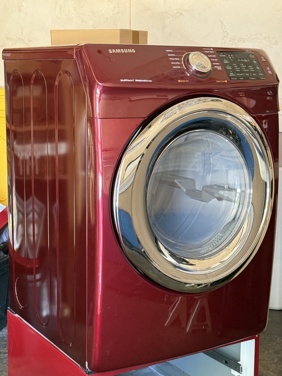 Samsung Electric Steam Dryer – Metallic Red (New Heating Element!)