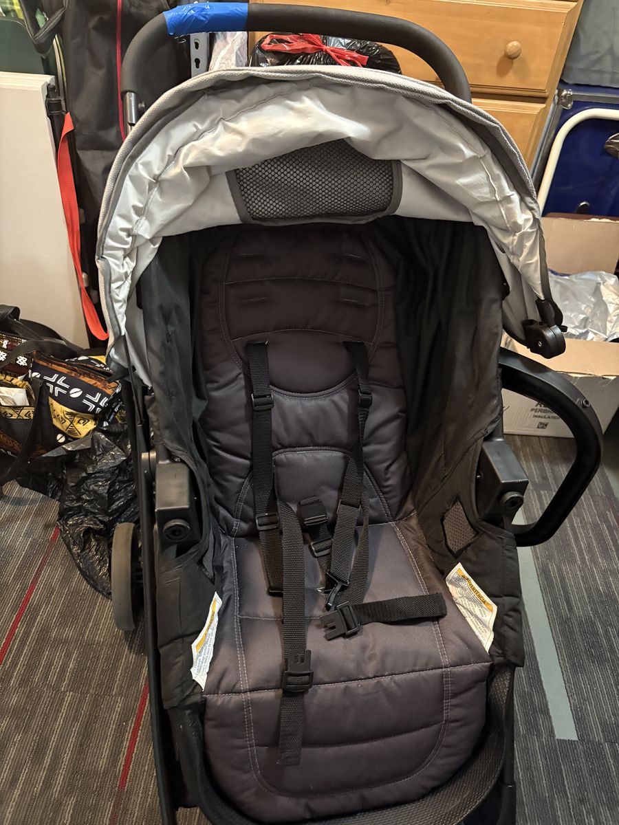 Stroller with Canopy and Harness