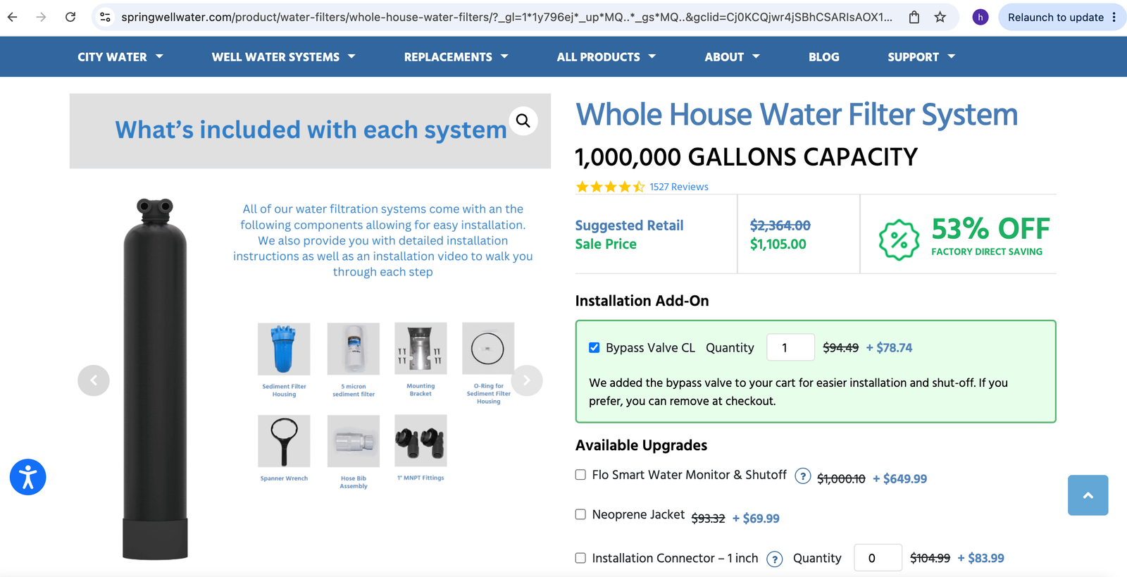 Springwell Water Filtration (OBO)
