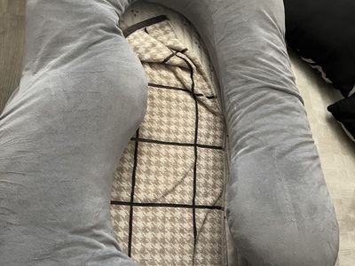 Comfort U-Shaped Pregnancy Pillow - Full Body Support Maternity Pillow, Gray