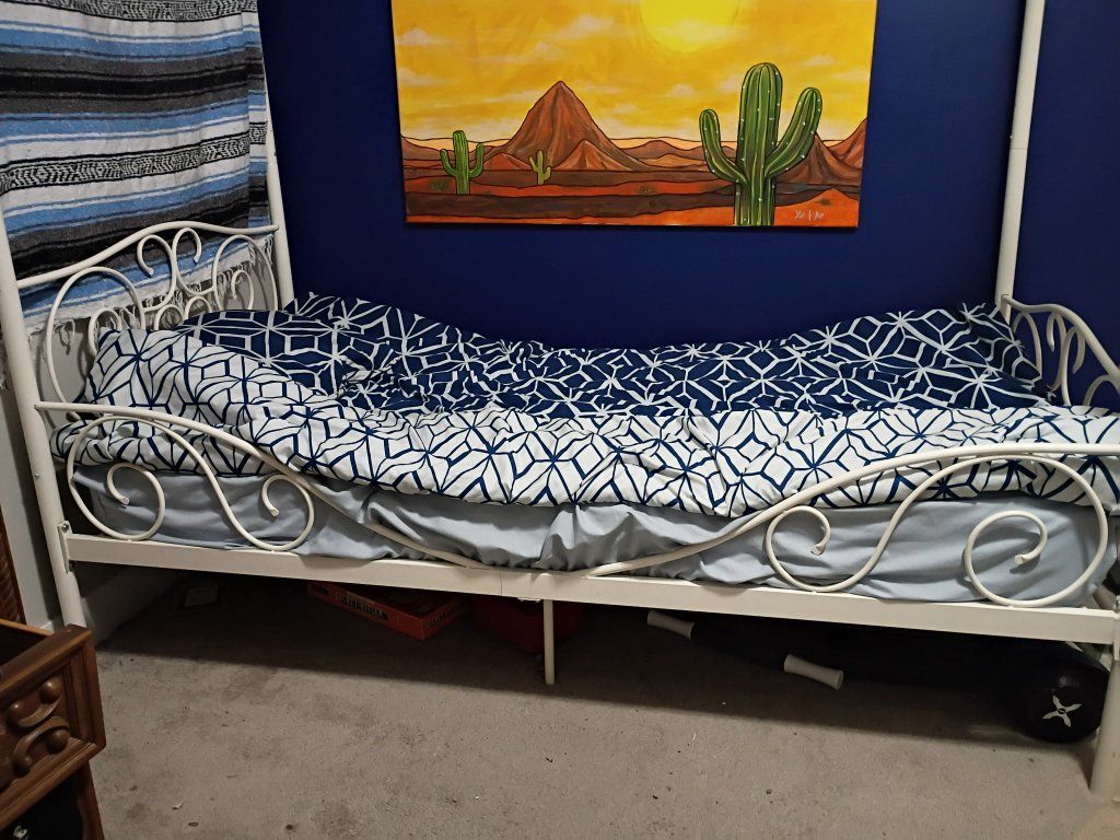 Two twin Canopy bed frames