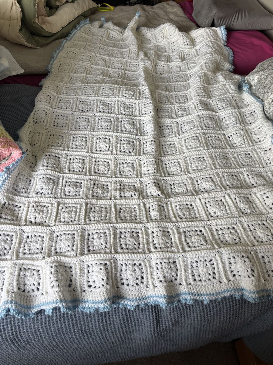 Crocheted blanket