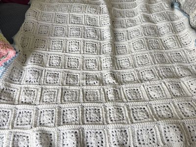 Crocheted blanket
