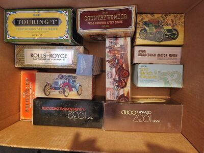 20 misc full Avon car, misc bottles
