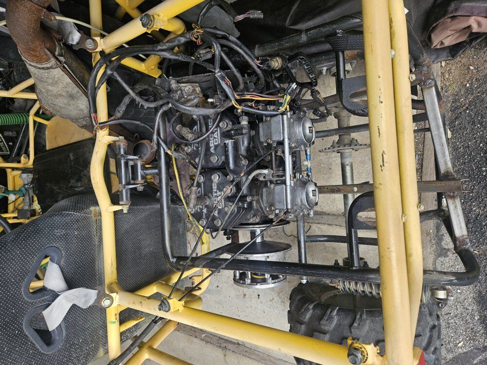 snowmobile swapped go cart