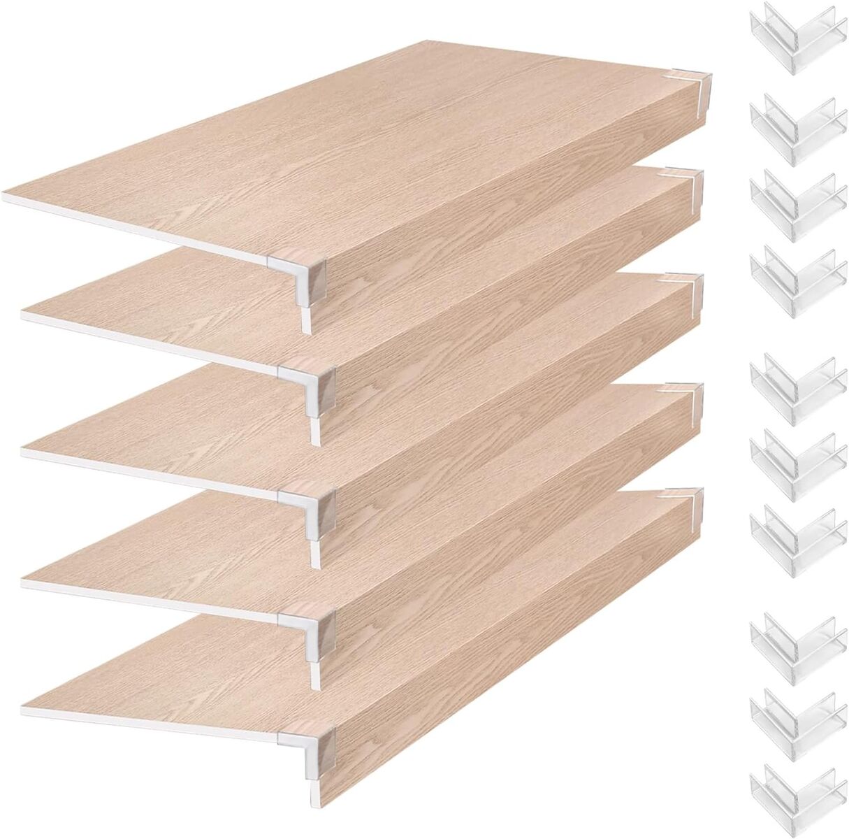 NEW Wire Rack Covers, 24*12 Inch Shelf Covers for wire Shelving, Easy to Cut Closet Wire Shelf Covers-0.31 inch Thick(Not Wood)