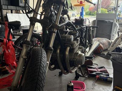 Motorcycle Project - Incomplete Frame, Engine, Wheels. Ready for Restoration or Parts.