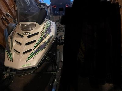 Powder Special Snowmobile & Trailer