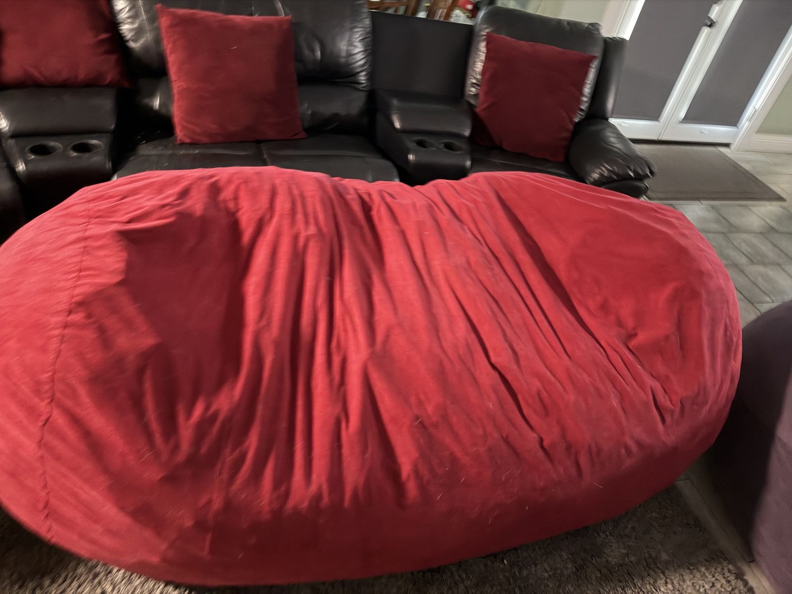 Large 6" Bean bags - Perfect like new shape. Round and Bean shaped.