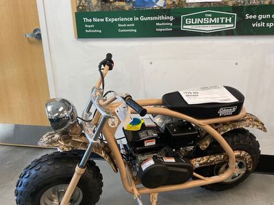 Purchase together or separate 3 Coleman CT200U Trail 200cc Mini Bike - Camouflage/Black