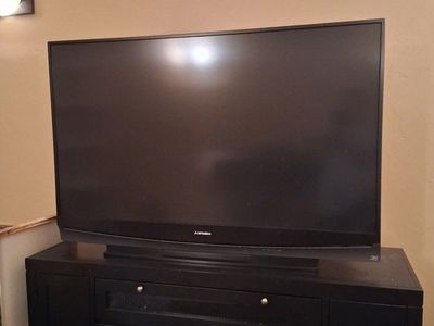 65" Mitsubishi Rear Projection DLP Television - Black