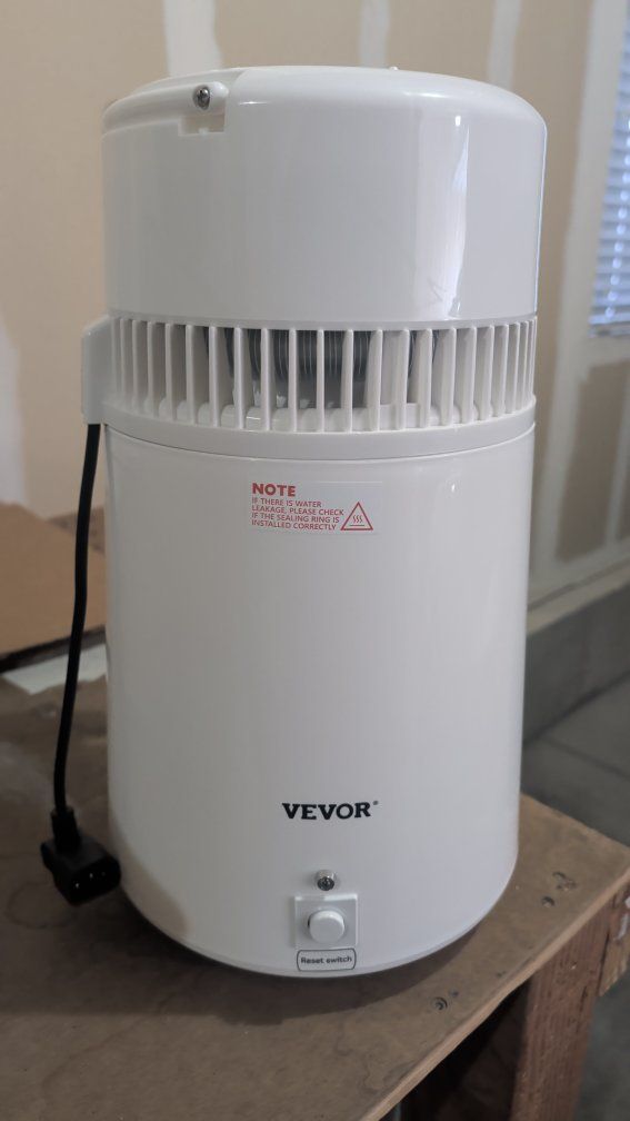 VEVOR Water Distiller, White Countertop Purifier for Home & Health