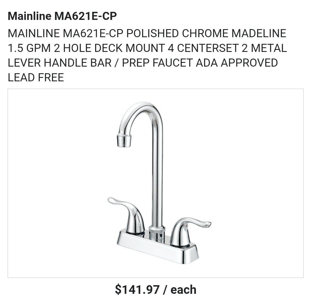 Mainline Collection Madeline Bar / Prep Two Handle