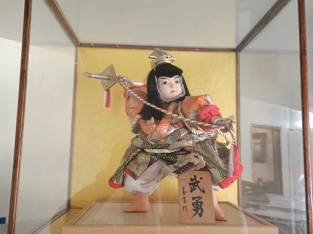 Vintage Japanese Gogatsu-Ningyo or samurai warrior doll,