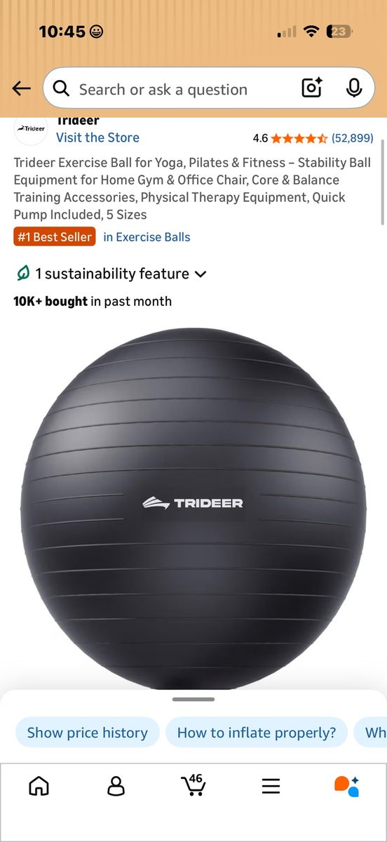 Large yoga ball