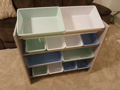 Toy Storage Organizer w/ Removable Bins