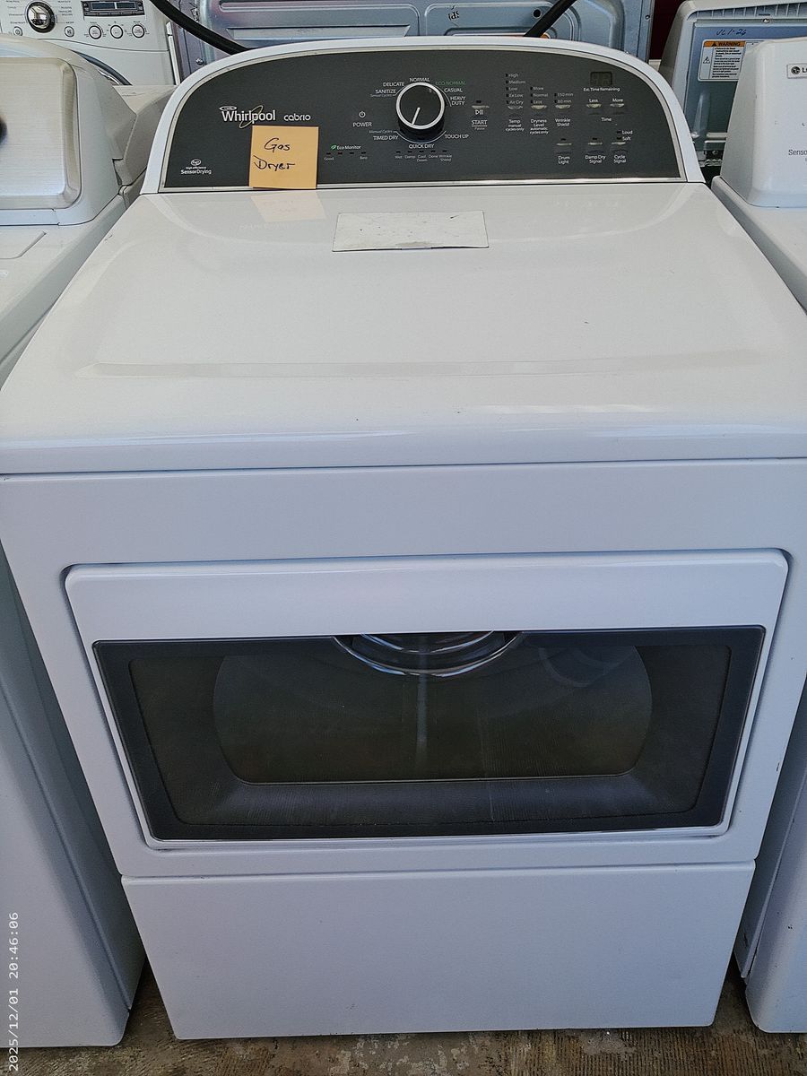 Whirlpool GAS Dryer~90 Day Guarantee
