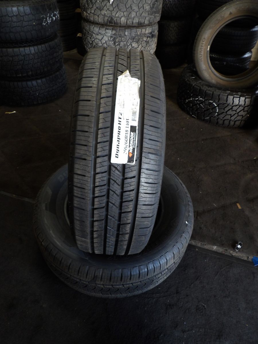 265/60R18 HANKOOK DYNAPRO HT2 PAIR OF TWO NEW TIRES 