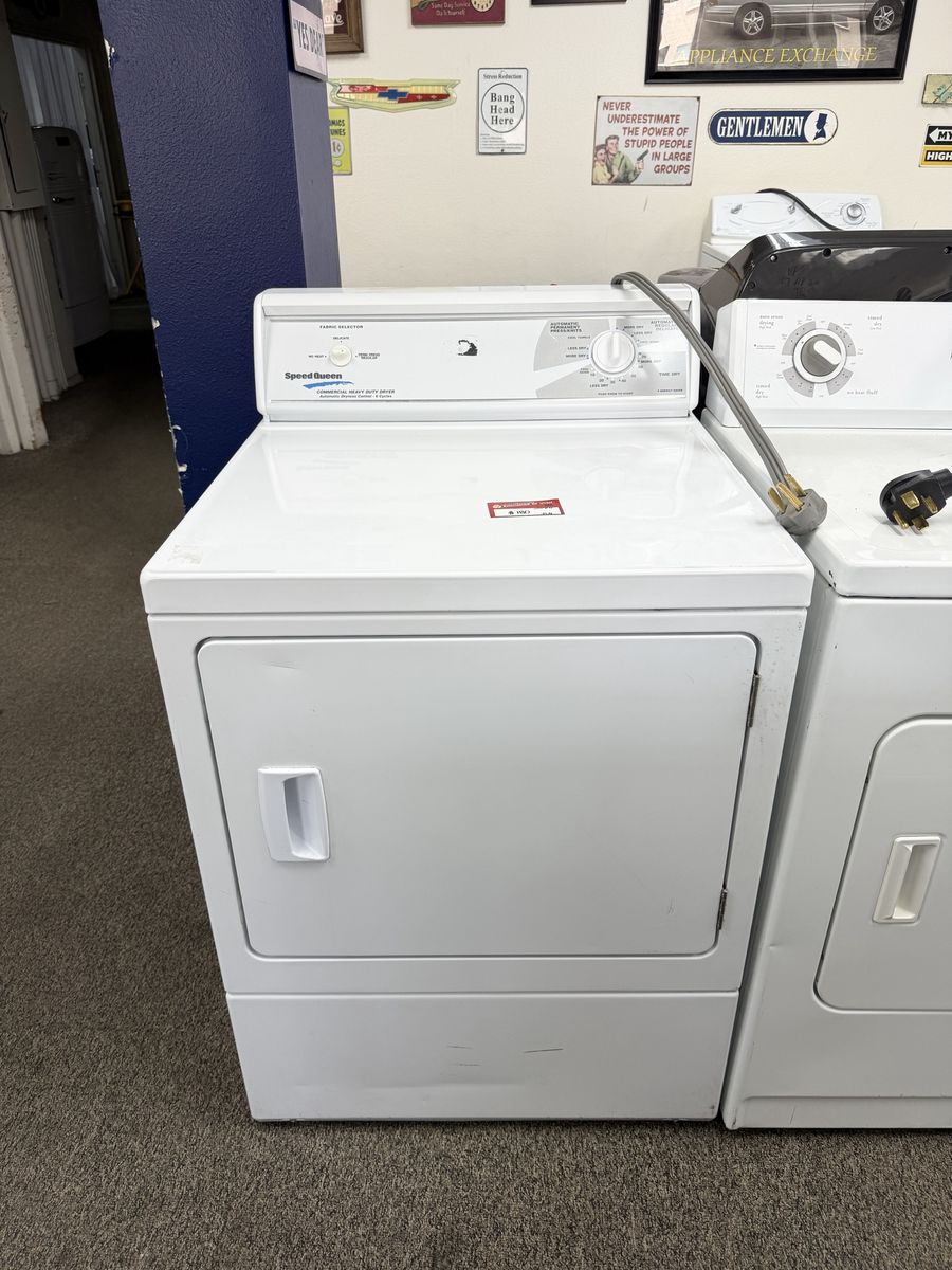 Speed Queen White Electric Dryer - Heavy Duty, Reliable Laundry Appliance