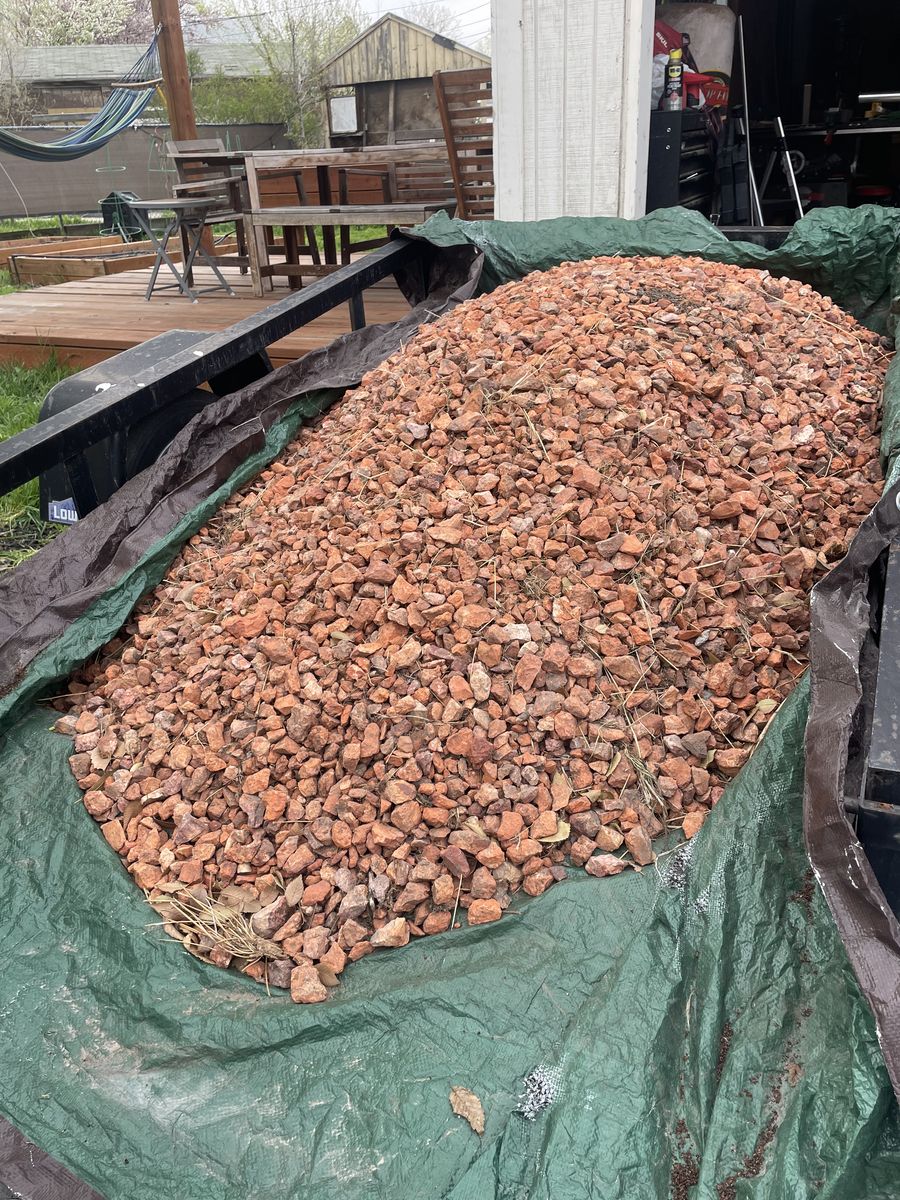 (FREE) 2-3 Cubic Yards of Red Rock