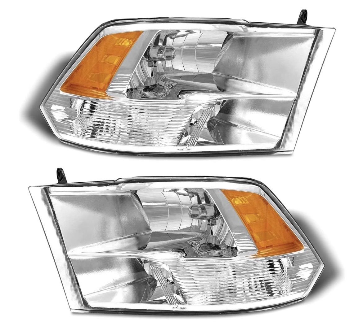 Brand New Headlight Set Fits Dodge Ram 2009-2018