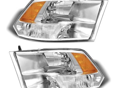 Brand New Headlight Set Fits Dodge Ram 2009-2018