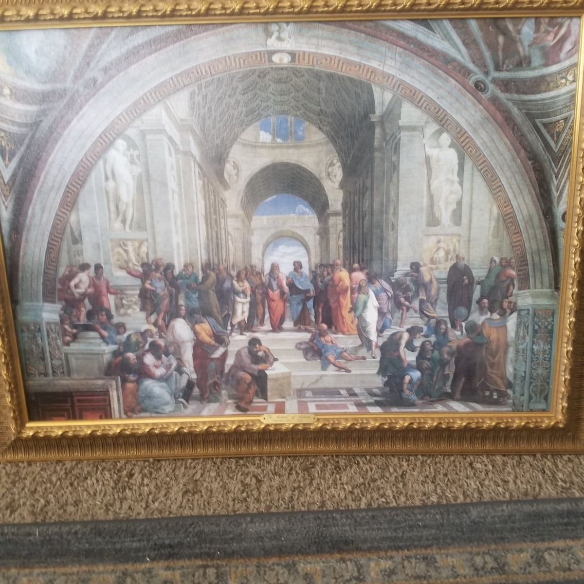 The school of Athens wall hanging picture