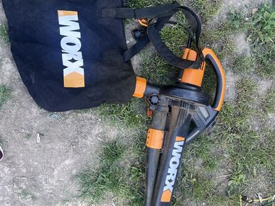 WORX WG500 Blower/Vac/Mulcher - 12A, 210 MPH, 350 CFM, Electric Corded