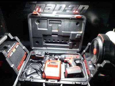 Snap On Tool 18 Volt Hammer Drill -Fan-Bluetooth Speaker.