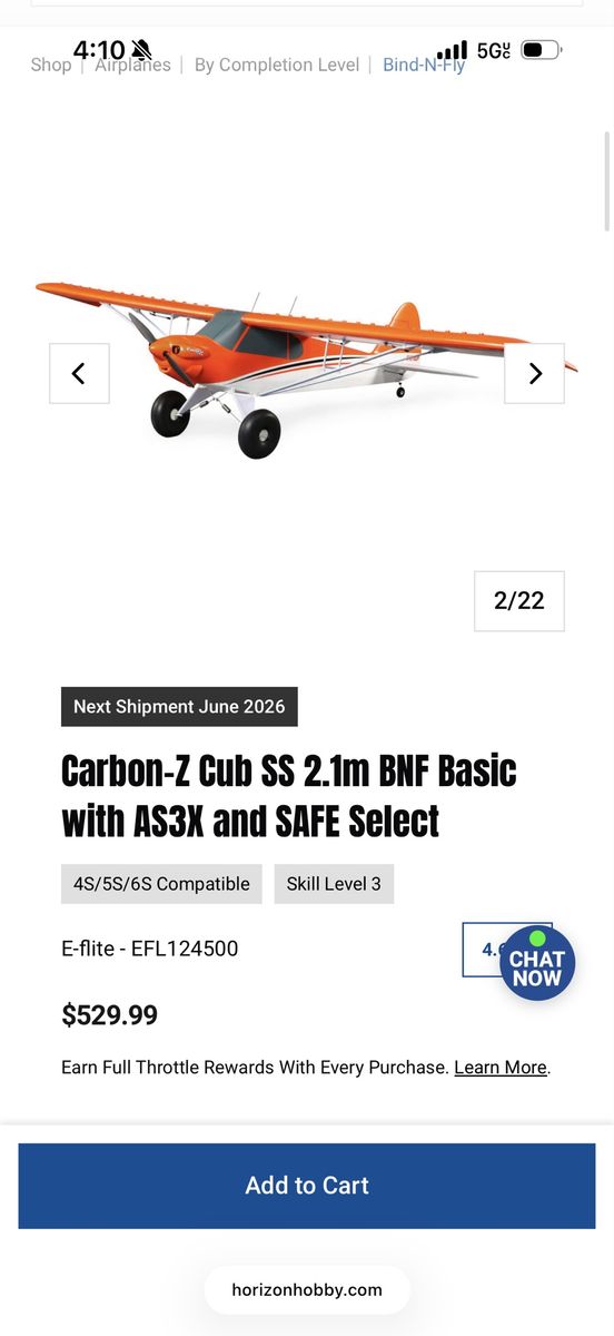 Carbon cub ss horizon hobby