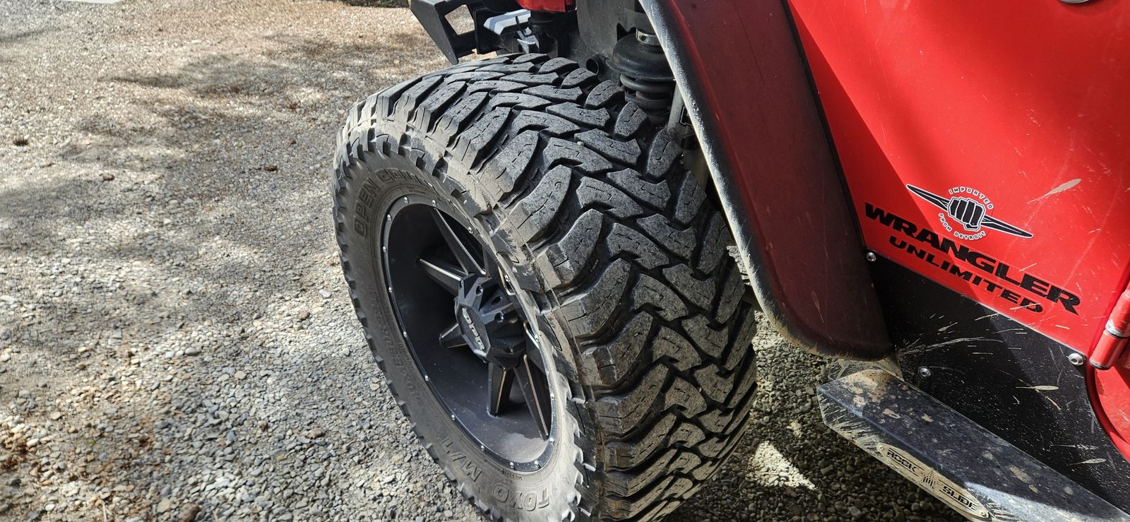 Set of 5 40 inch Tires/Rims 2013 JK