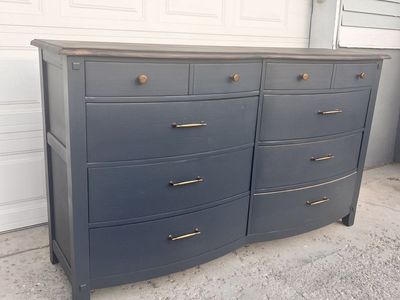 Large Modern Refinished Dresser
