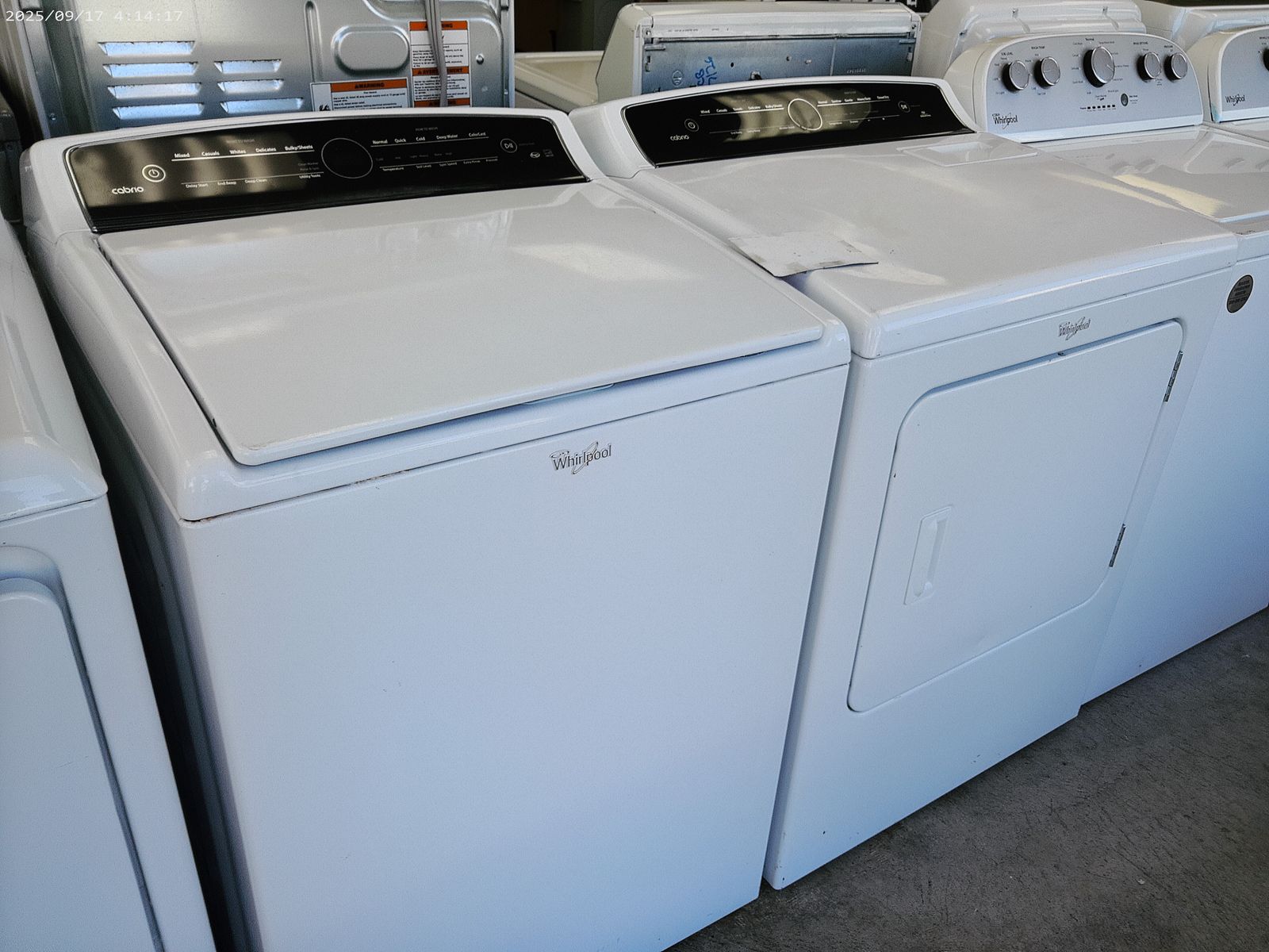 Whirlpool Cabrio Super Capacity Washer and Dryer~90 Day Guarantee