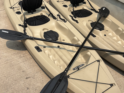 2 Lifetime Tamarack Angler 100 Fishing Kayaks
