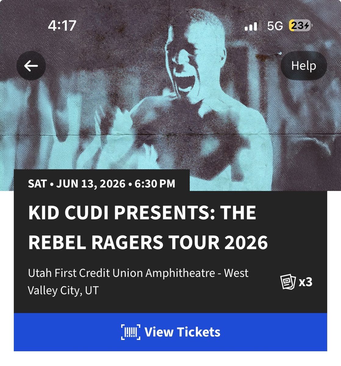 Two tickets to Rebel Ragers tour + Parking Pass