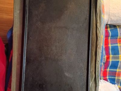 Large cast iron camp griddle