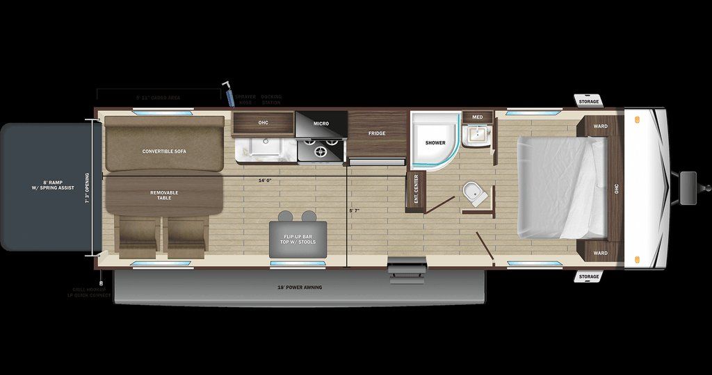 2023 Highland Ridge Open Range 25 TOY HAULER