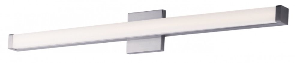 Modern 36"” LED Wall Sconce/ Bathroom Vanity – Frosted Glass, Nickel Finish