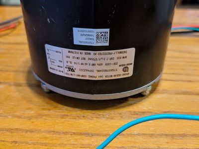 Broad-Ocean 208-230V HVAC Condenser Fan Motor 0.65 HP 825 RPM